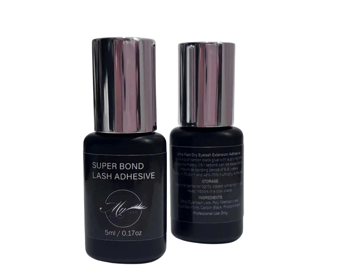 Super Bond Eyelash Extensions Adhesive 5ml/0.17oz (0.5-1 SEC Dry)